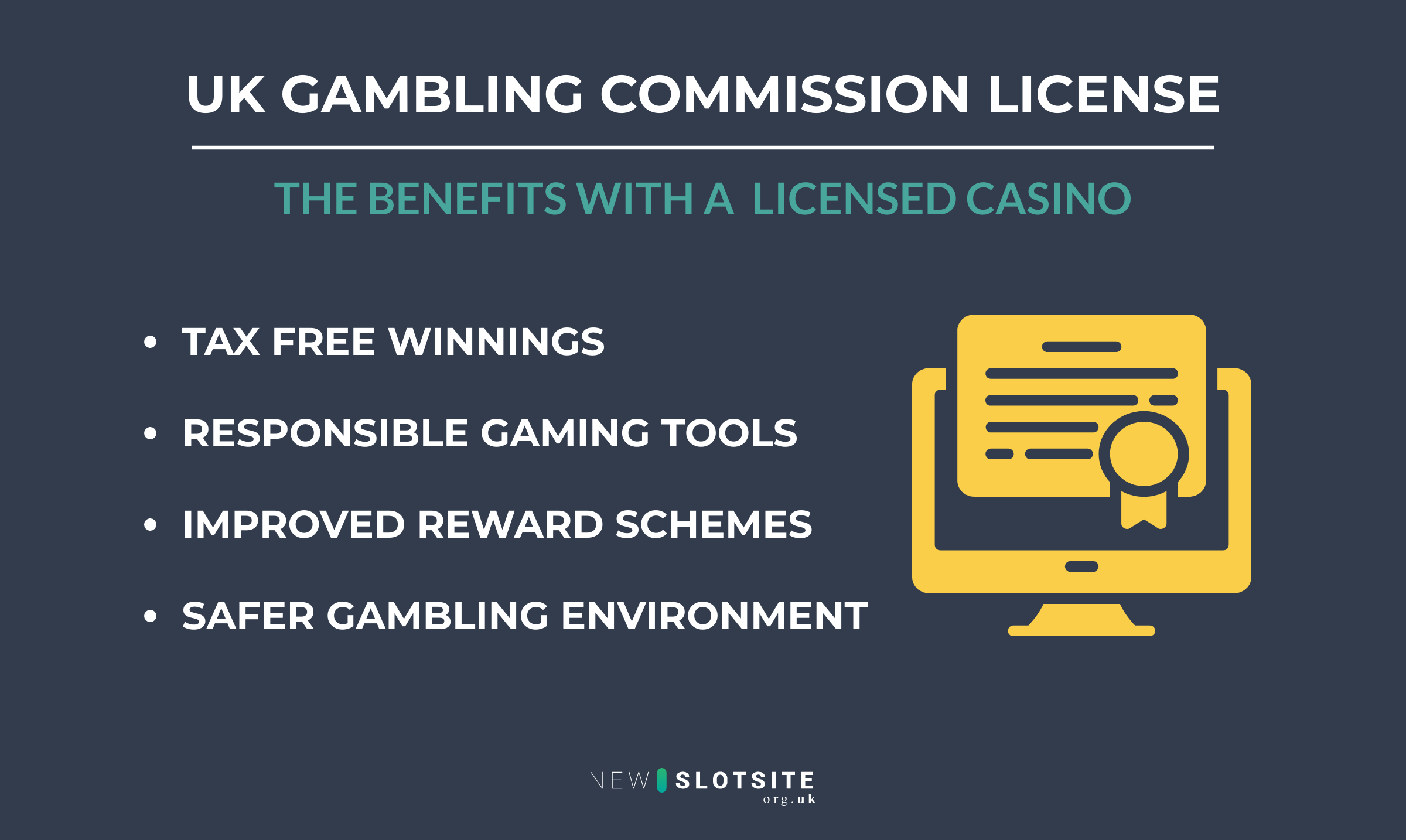 BENEFITS WITH A LICENSED CASINO NEW SLOT SITES UK