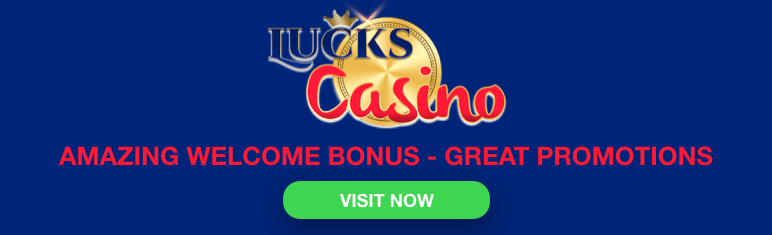 Lucks Casino Logo Baner Newslotsite uk