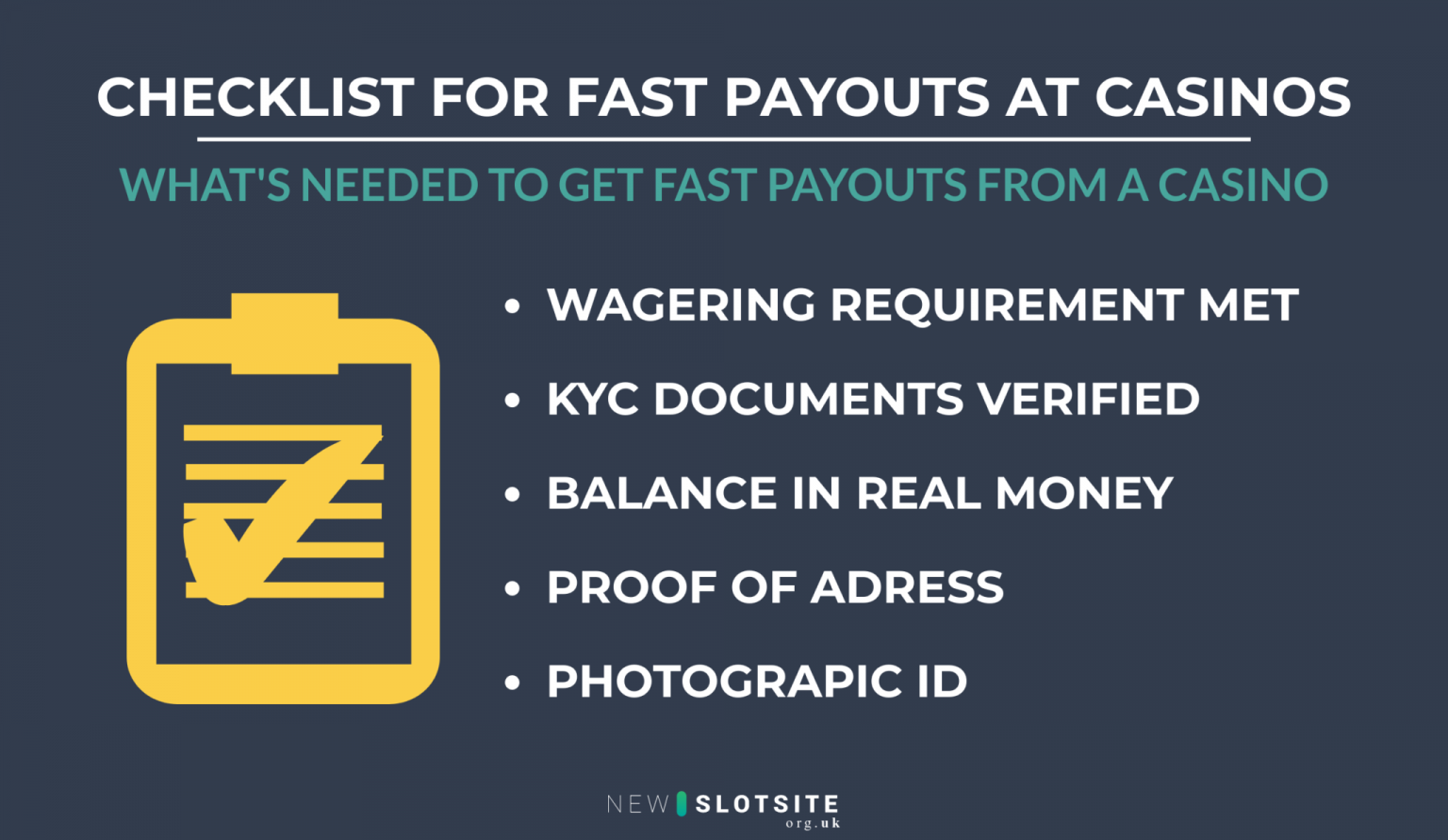 Casinos With Fast Payouts » Casino Sites With Instant Payouts LIST