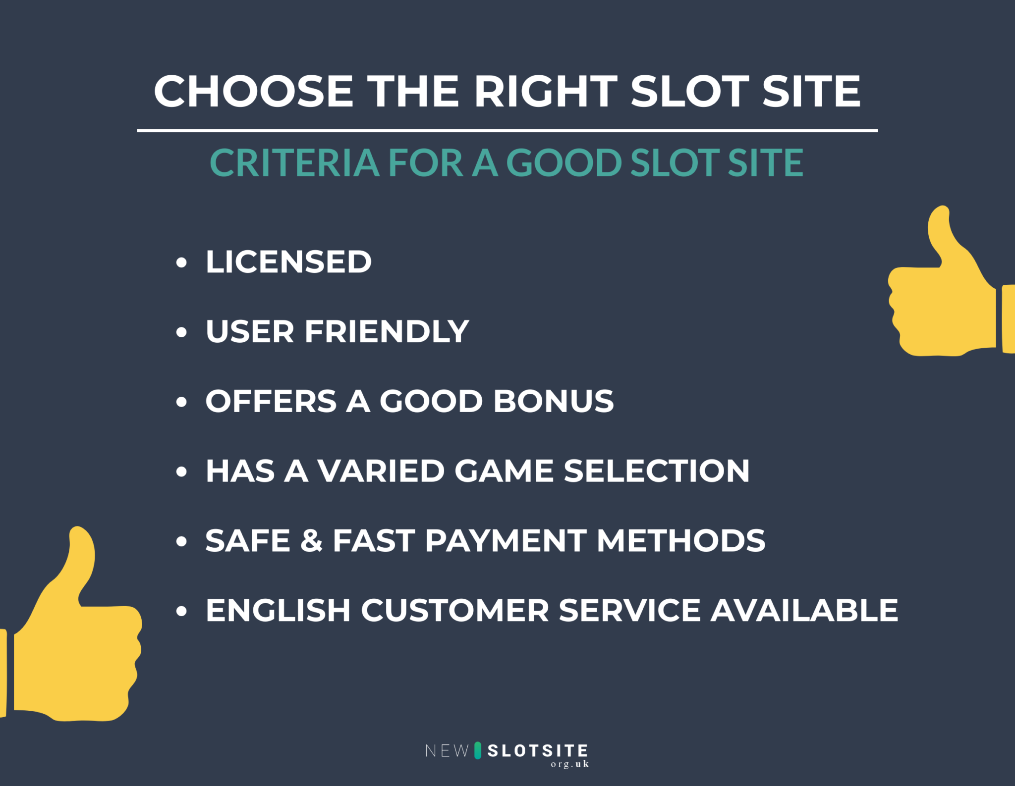 choose the right new slot site